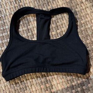 Fleo Black Racerback Sports Bra